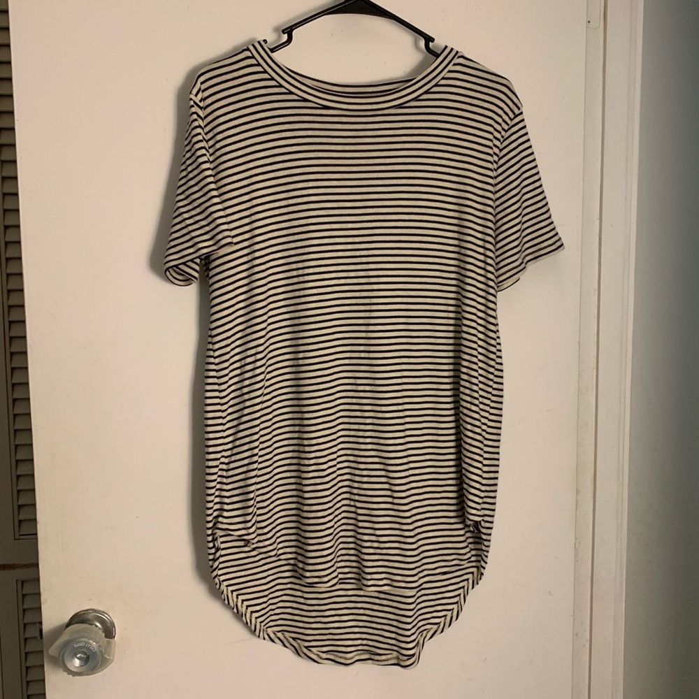 Stripped HiLo Cotton T Size L